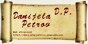 Danijela Petrov vizit kartica